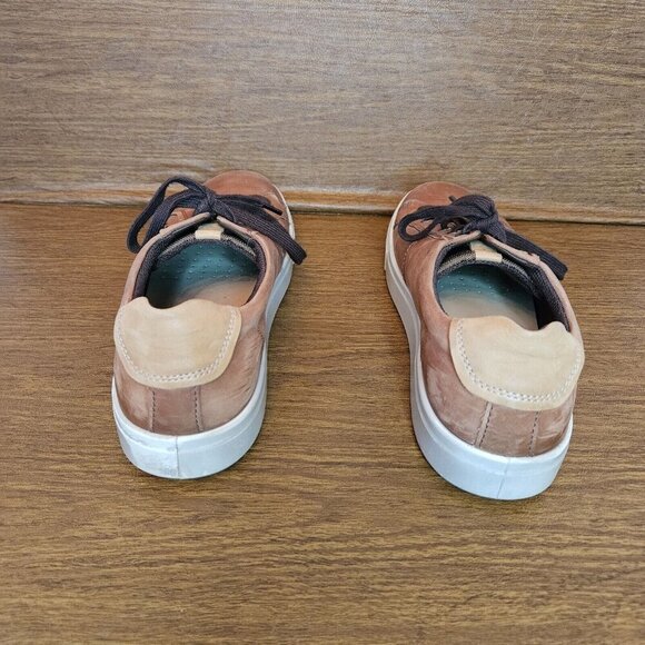 ECCO MEN'S SOFT 7 STREET SNEAKER US Size 11 Tan - Picture 4 of 6